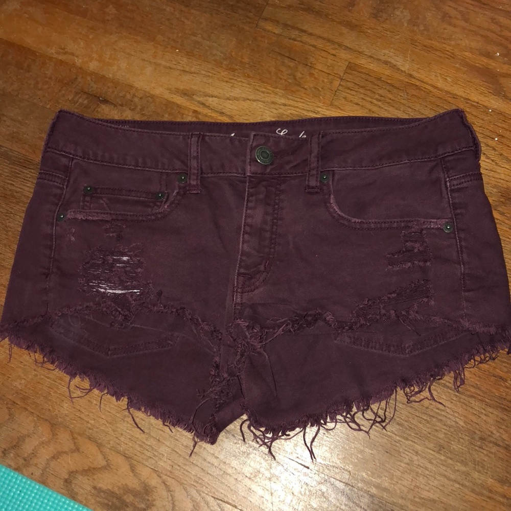 Maroon AE shorts